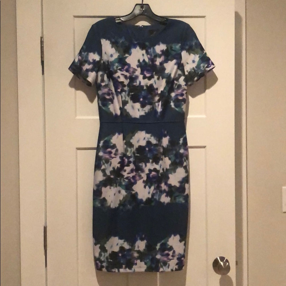 Floral scuba dress